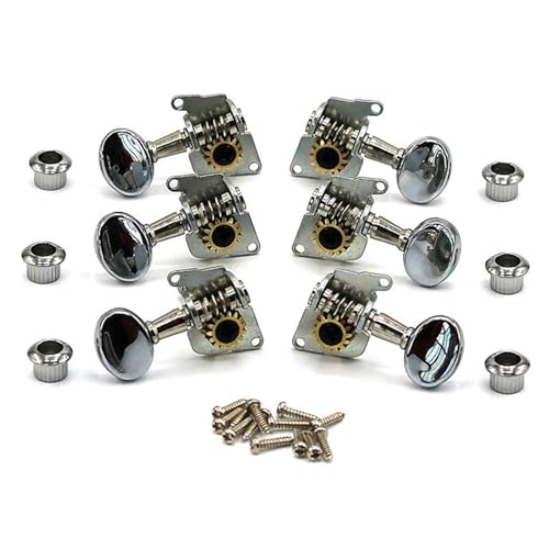 Guitar String Tuning Pegs Metal String Tuning Pegs Silver Folk Open Knob
