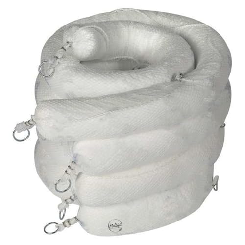 Sorbents, 32 gal, 5 in x 10 ft, Oil, White, Polypropylene, Mfr: SPC510-A