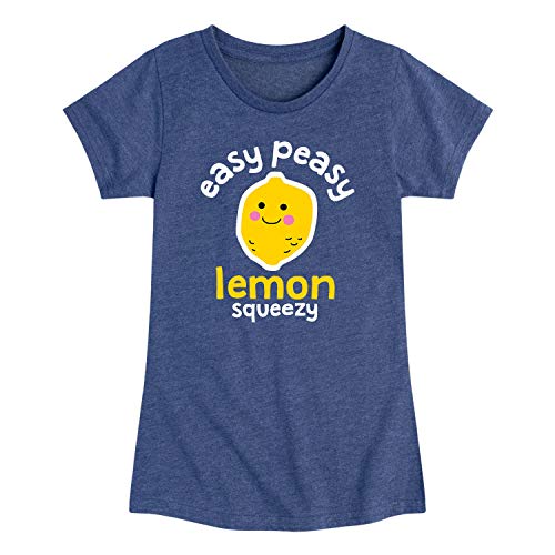 Instant Message - Easy Peasy Lemon Squeezy-Girls Toddler and Youth Short Sleeve Graphic T-Shirt