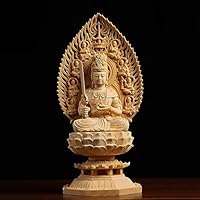 彫刻仏像 八大守護神【大日如来】干支羊·猿守護神 仏教木彫 供養仏 無病息災 彫刻仏像 八大守護神【大日如来】干支羊·猿守護神 仏教木彫 供養