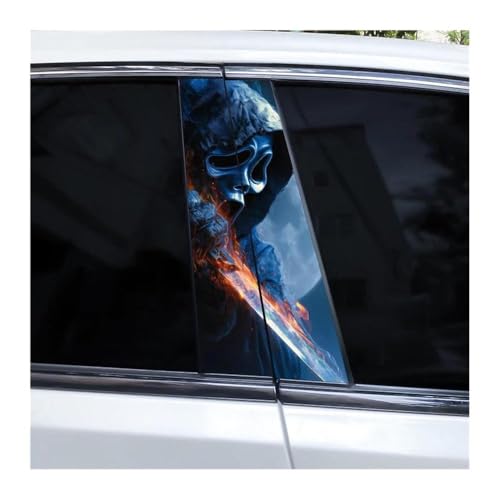 Autocollant pour pilier central B de voiture motif mort décoratif étanche