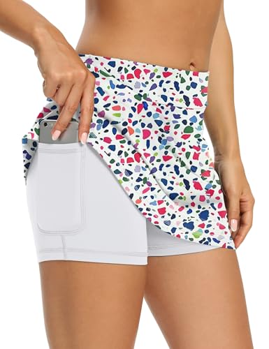 Image of LouKeith Tennis Skirts for Women Golf Athletic Activewear Skorts Mini Summer Workout Running Shorts with Pockets
