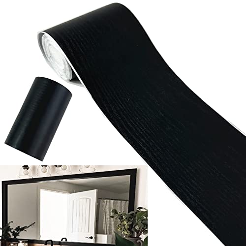 10 metri di carta da parati in legno nero, adesivo...