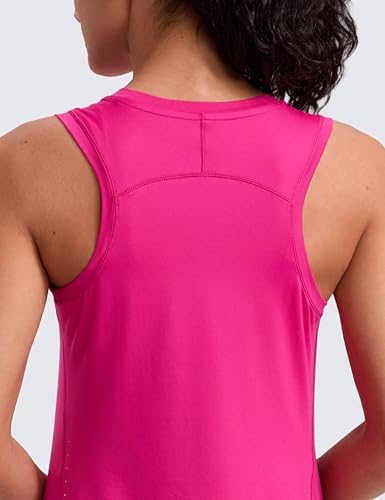 Image of CRZ YOGA Lightweight Racerback Tank Top | Workout, Moisture Wicking, Classic Fit, Hip Length, Reflective Spots, Sleeveless Shirts for Women