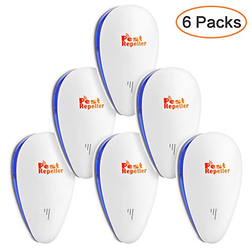 Ultrasonic Pest Repeller, Electronic Pest Repellent Indoor Plug in Pest Control for Bugs