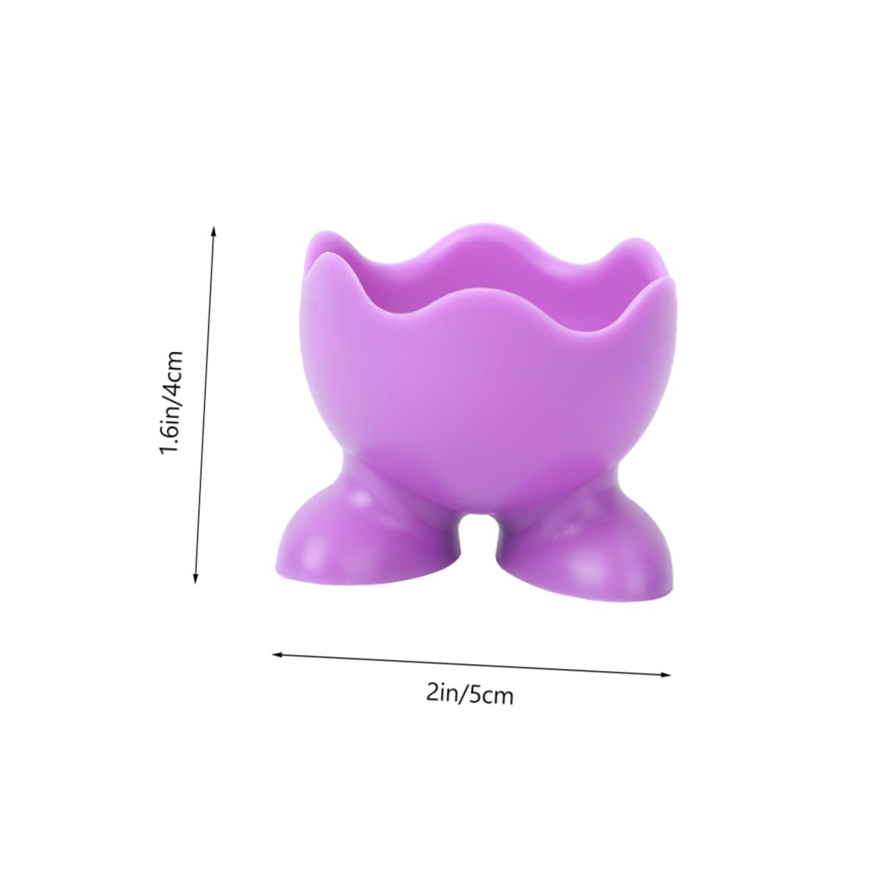 OFFSCH Silicone Egg Cup Set of 6 Compact Egg Cooker Foot Lightweight and Safe for Poached Eggs