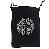 CUEA Tarot-Taschen, manuelle Satin-Kordelzugbeutel-Würfeltasche, mehrfach verwendbar, langlebig für Tarot-Karten-Schmuck(7)