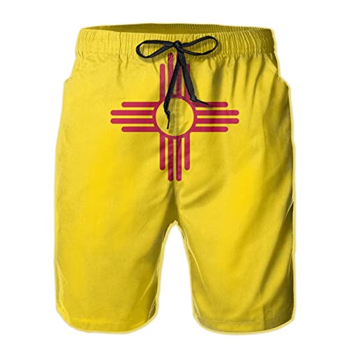 Mens New Mexico Drawstring Casual Summer Beach Shorts