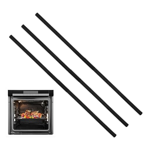 Cubierta extra larga de silicona para horno de 22 pulgadas, resistente al calor, protector de borde de estante de horno, sin BPA, PFOA, protege contra quemaduras y cicatrices, se adapta a todos los