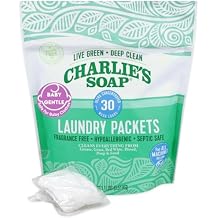 Charlies Soap - Fragrance Free Laundry Packets Baby Gentle - 30 Count