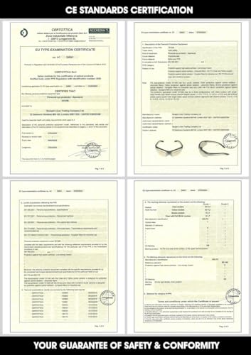voltX 3 x CONSTRUCTOR' BIFOCAL Reading Safety Glasses (+1.5 Dioptre Clear, Yellow & Smoke Lens) UKCA & CE EN166f certified/Cycling Sports Glasses Wraparound Style + Safety Cord with headstop
