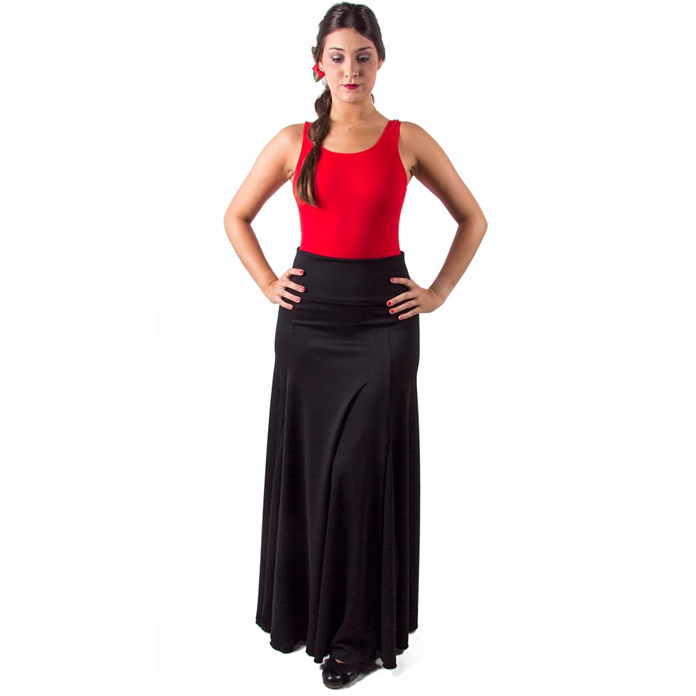 Faldas De Baile Flamenco 4 Godet Cintura Alta