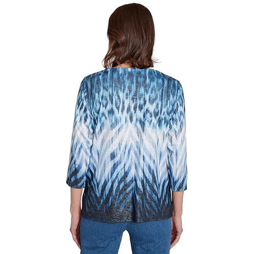 Ombre Animal Skin Three Quarter Sleeve Top2