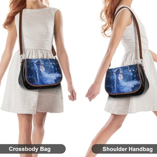 Zodiac Sagittarius Woman Women's Crossbody Bags Leather Messenger Handbag Small Shoulder Bag Purse4