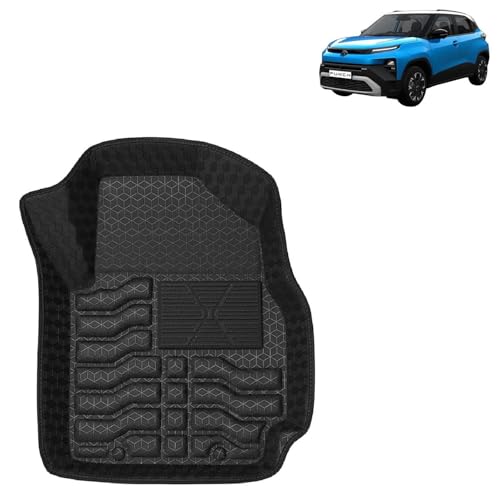 Kingsway Accessories Premium 4.5D Car Floor Mats Only Compatible with Tata Punch (Year 2026 Onwards) All Model, Set 3 Pcs, 100% Waterproof Tray Shape PVC Foot Mats | Black | 1 Year Warranty