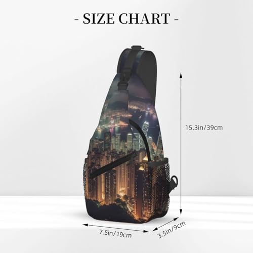 Bolso Cross Chest para Hombre Mochila Diagonal de Hombro miniatura 3