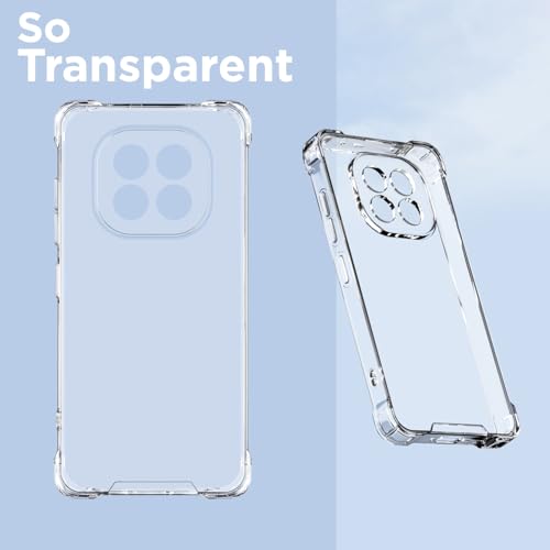 Image of Outlouders Back Cover for Oppo F29 5G Clear Transparent PC + TPU Bumper Case with Raised Edges for Shockproof Protection(Transparent)