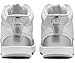Nike Women's Court Vision Mid Trainers, White metallic silver, 7 Women