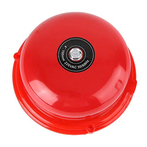 Fire Bell, 100DB 4 pulgadas de seguridad de cable de alarma contra incendios Bell adecuado para hoteles, fábricas, oficinas, escuelas(220V)