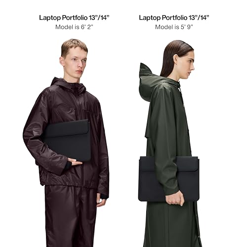 Maletín para portátil RAINS 13-14 pulgadas impermeable negro miniatura 5