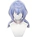 maysuwell Anime/Game Sigewinne cosplay wig Purple Blue wigs with Two Ponytail Long Straight wig for Women Halloween,Christmas,Daily Fashion Comic con,Party