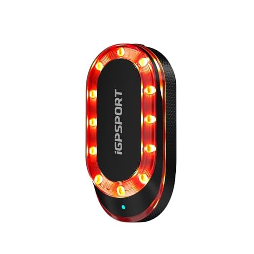 iGPSPORT SRmini Luz Trasera de Radar de Bicicleta, 20 Horas Autonomía, Visión 1.2 km, Detección de Frenado, On/Off Automático, 65 Lúmenes, Ant+, Bluetooth 5.0, IPX7