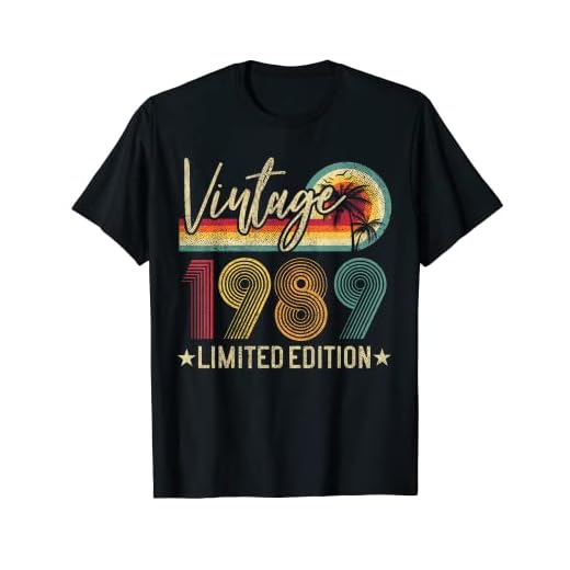 Vintage 1989 Retro 33 cumpleaños regalo edición limitada retro Camiseta