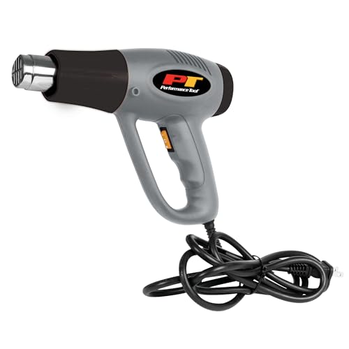 Image of Performance Tool W50077 Precision Control Variable Temperature Heat Gun 1500W, for Removing Paint, Bending Pipes, Shrinking PVC and More