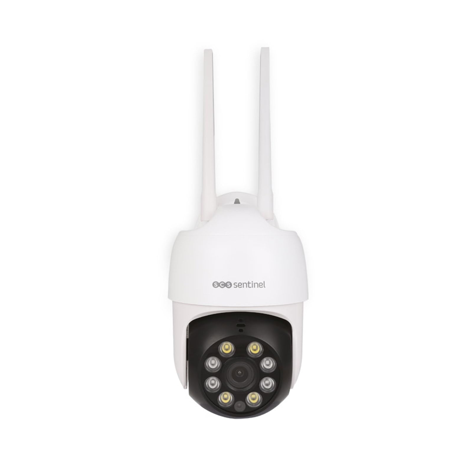 SCS Sentinel OutCam Rotative – Caméra Surveillance Extérieure Connectée 2K – Rotation 360° – Vision Nocturne – Détection de Mouvement – Interphonie Bidirectionnelle – IP65 – SVI0073