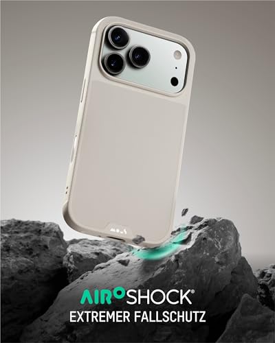 Mous für iPhone 17 Pro Limitless Hülle, Kompatibel mit MagSafe, Vollständiger Kameraschutz, Stoßfest, Stein – Ansicht 2