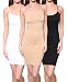 3 Pack: Women's Seamless Stretchy Spaghetti Strap Mini Dresses
