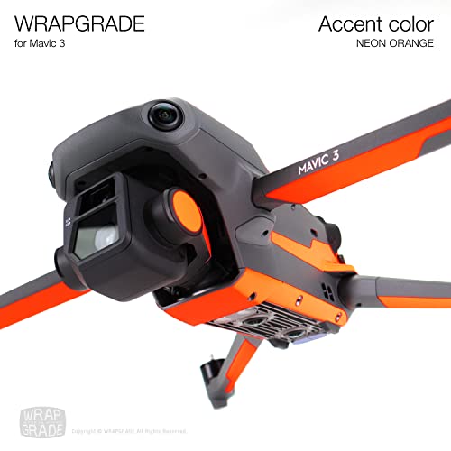 WRAPGRADE Skin Naklejki skórne dla DJI Mavic 3 Pro Accent Color (NEON ORANGE)