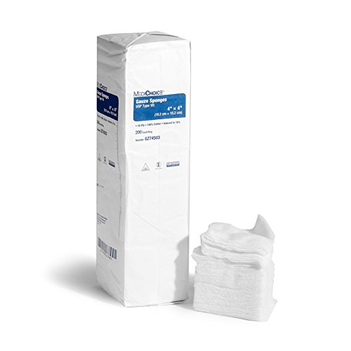 MediChoice Gauze Sponge, 16-Ply, USP Type VII, No Estéril, 4x4 Pulgadas, Blanco, 1314GZ74503 (Caja de 2000) miniatura 3