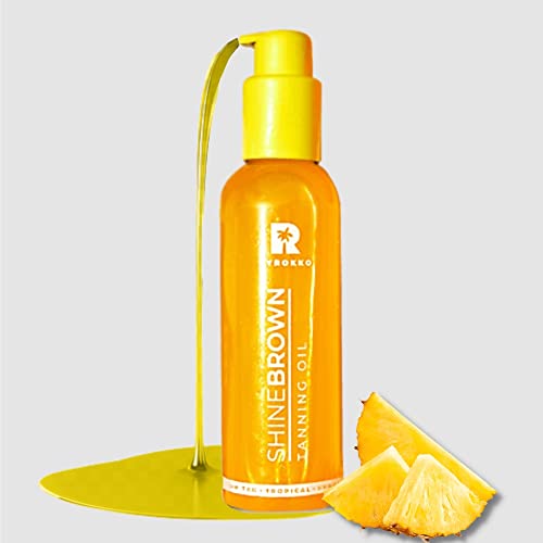 Byrokko Original Shine Brown Tropical Tanning Oil 145 Ml | For A Flawless Ultra Dark Bronze Tan | Suitable For Delicate And Sensitive Skin, With Vitamin E #TOP4