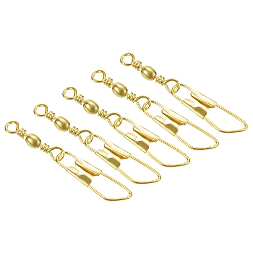 PATIKIL Fishing Barrel Swivel with Safety Snap