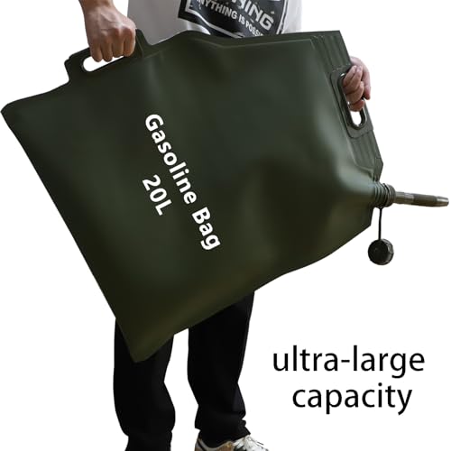 Medikaison 20L Portátil Dobrável Saco de Óleo Recipiente de Gasolina para Motocicleta Carro Ao Ar Li