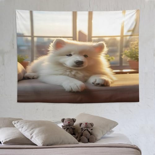 Affiche tenture murale chien PAZZK décoration de chambre