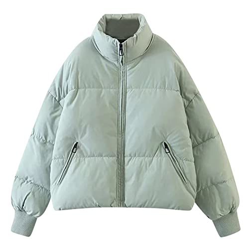 Image of Cocila Women Winter Jacket Coat Warm Solid Coat Button Elegant Jackets