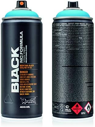 Montana Cans Montana Black 400ml Color, Light Blue Spray Paint, 13.5 Fl Oz (Pack of 1)