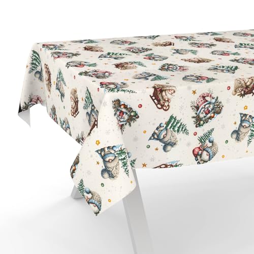 Tischdecke Weihnachten Weihnachtstischdecke abwaschbar Lotuseffekt...