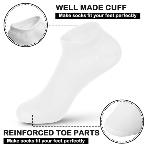 JaGely 100 Pairs Low Cut Ankle Socks Bulk for Women Men Thin Breathable Casual No Show Athletic Cotton Socks3