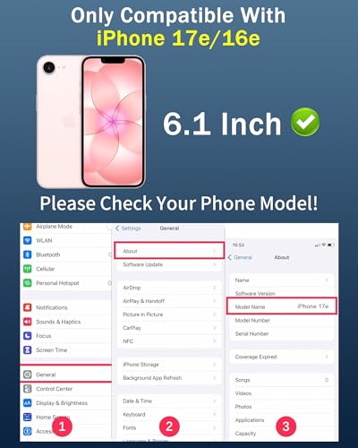 Image of 2 Pack Privacy Screen Protector for iPhone 17e / iPhone 16e Anti-Spy Tempered Glass Anti-Bluelight Gradient Colorful Anti-Scratch Easy Installation Frame Full Coverage (6.1 inch Blue)