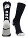 MadSportsStuff Football Logo Crew Socks (Navy/White, Small)