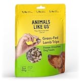 Animals Like Us Premium Dog Treats, Freeze-Dried Raw 100% Grass-Fed Lamb Tripe, Single Ingredient, Protein Rich, Non-GMO, No Wheat or Corn, 2 oz