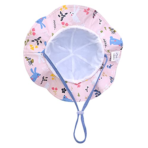 2 Pack Baby Sun Hat for Boys and Girls,Toddler Kids Summer Wide Brim Hats for Outdoor Outdoor Anti-UV3