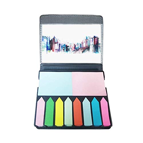 Marqueur page aquarelle gratte-ciel pour organiser vos livres de cours