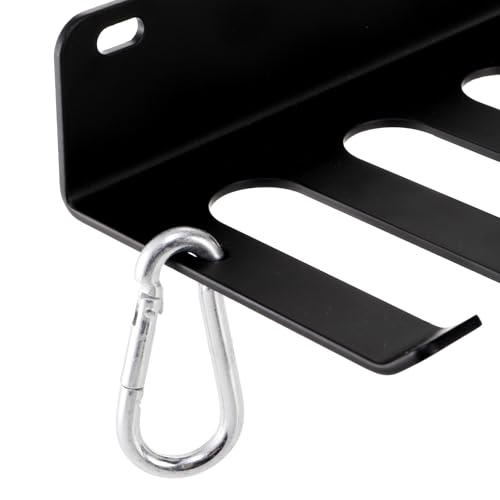 Tebery 9 Hook Home Gym Storage Rack Wall Mount, Fitness Equipment Organizer, Metal Gym Accessory Hanger for Exercise Bands, Jump Ropes, Barbells, Lifting Belts - Image 5