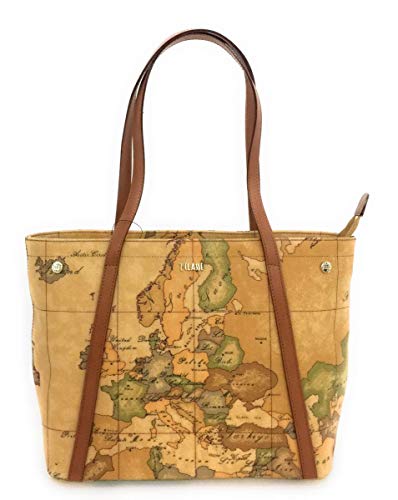 Alviero Martini Donna Shopping Media Geo Classic Naturale Mod. E010 6000