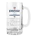 NFL Fantasy Football Commissioner Satin Etch Tankard, 16-ounce