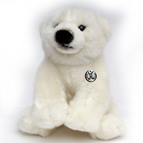 Kleiner Eisbär Trojan Polarbär sitzend Plüschtier Plüschbärchen Kuscheltier